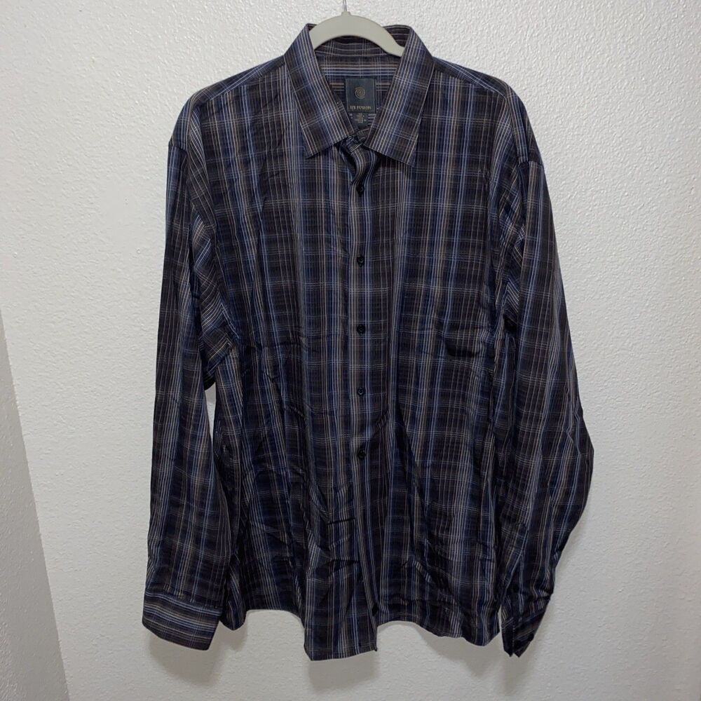 F/X Fusion Men’s Button Down Shirt Size XXL Multicolor Plaid